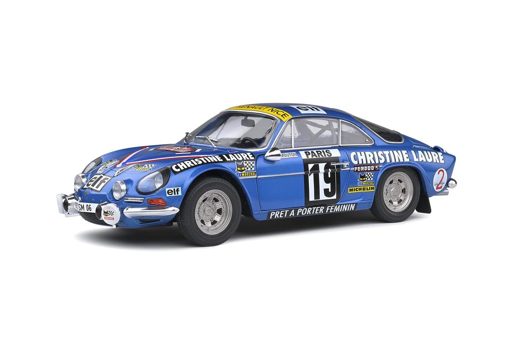 Solido 1/18 Alpine A110 1600S Rallye Monte Carlo 1976 #19 M. Mouton/F. Conconi S1804204