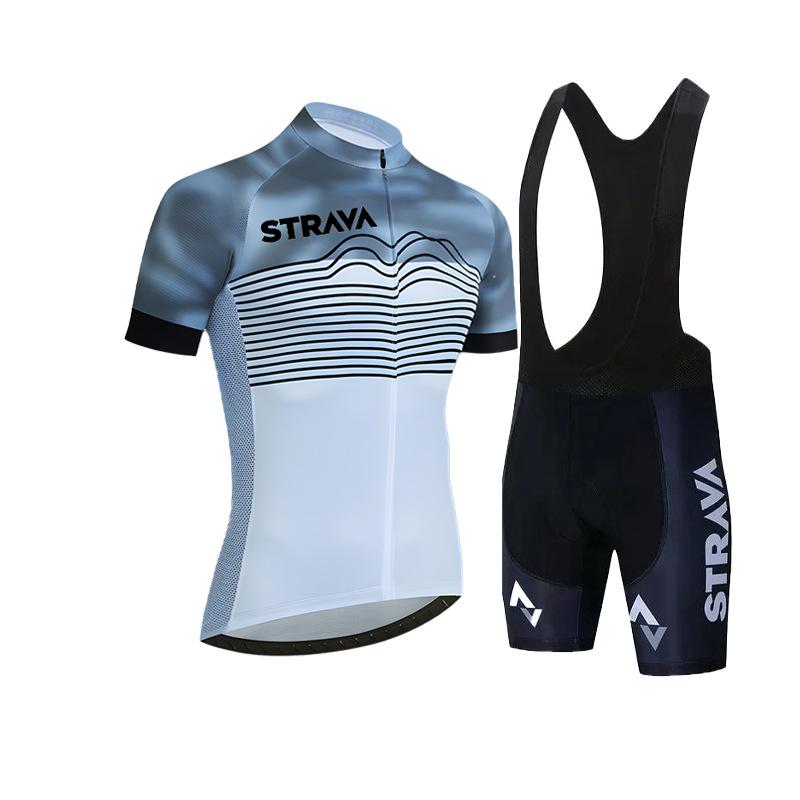 Short-sleeved Men's Tight-fitting Quick-drying Breathable Mountain Road Bike Cycling Suit 2026 Summer Breathable Cycling Suit Set
