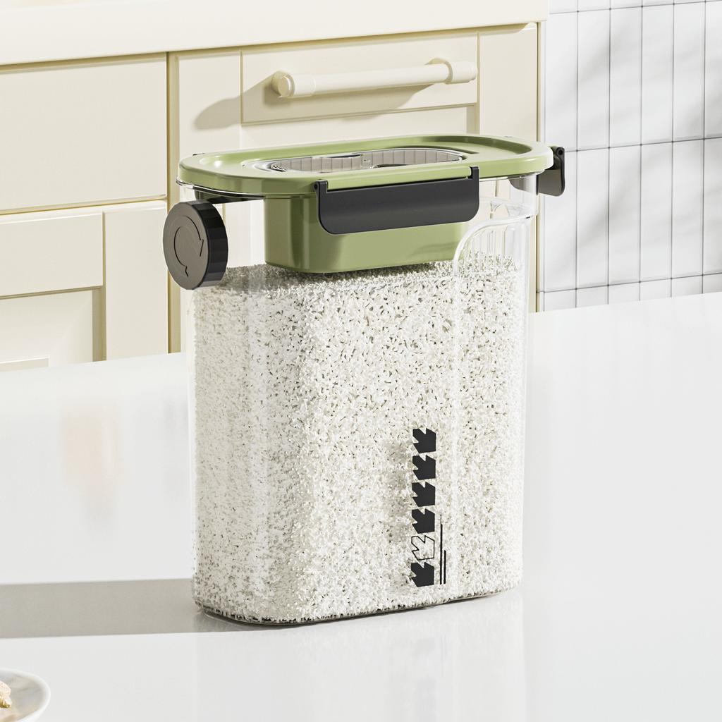 Sealed jar for homegrain tea kitchen storage jar insect-proof and moisture-proof plastic food-grade crisper rice bucket