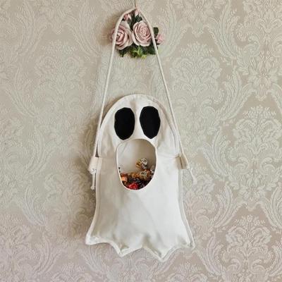 Yousheng Halloween Gespenst Süßigkeitentüte Gruselige Weiße Gespenst Goodie Bags Stoffgespenst Umhängetasche für Süßes oder Saures Halloween Party Gastgeschenke