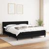 3129963 vidaXL Divan Bed with Mattress Black 160x200 Cm Fabric