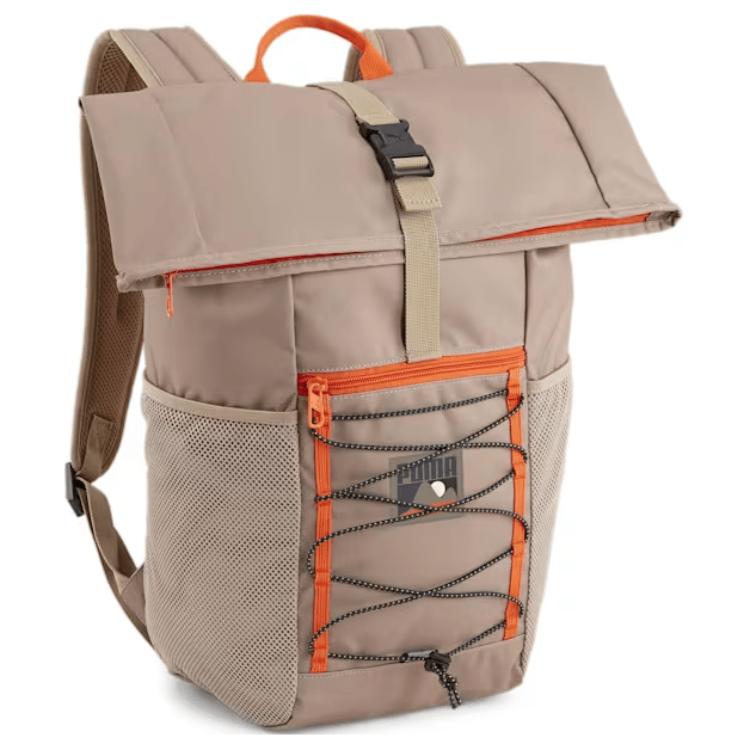 New PUMA Polyester Backpack Regular Unisex Taupe 090700-02
