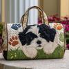 Shoulder Strap Quilted Duffle Bag Animals Pattern Large Capacity Travel Duffel Bag Tote Bags 3D Quilting Craft