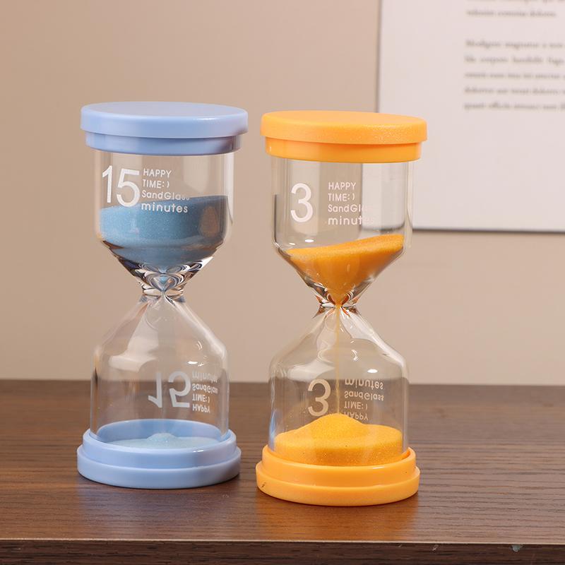 1Pc 3/5/10/15/30 Minutes Colorful Sandglass Children Kid Gift Toy Sand Timer Hour Glass Home Decoration Sand Clock