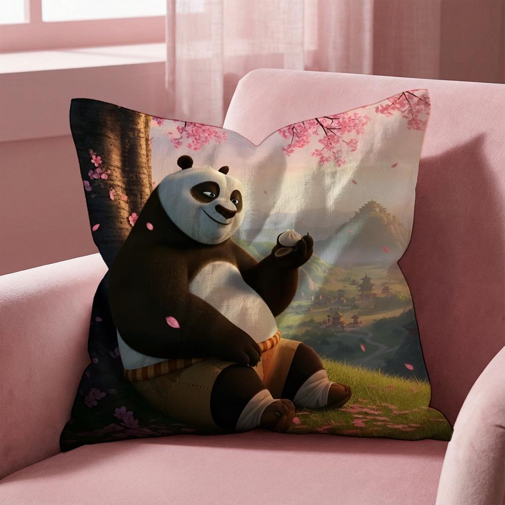 Povlak na polštář Kung Fu Panda Víceúčelový povlak na polštář pro domácnost a auto - Oboustranný, Měkký a Odolný pro každodenní použití