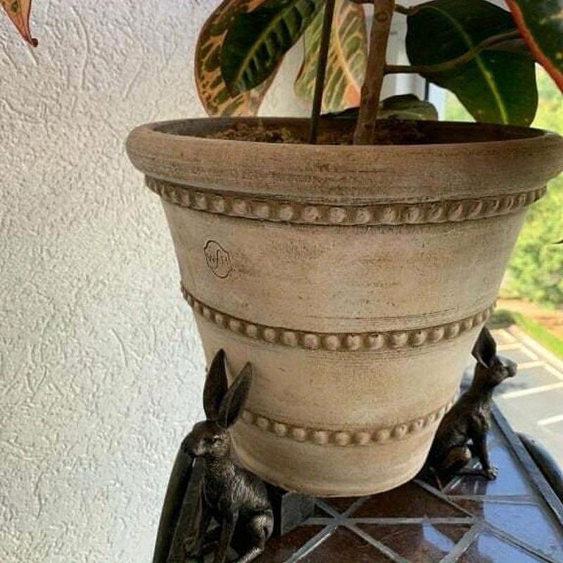 3PC Garden Animal Shape Resin Pot Foot Cat Dog Plant Pots Risers Pad Flower Pot Feet Stand Outdoor