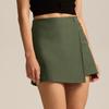 Women's Fashion Solid Color Irregular Skirt Pants High Waisted Zipper Button Shorts