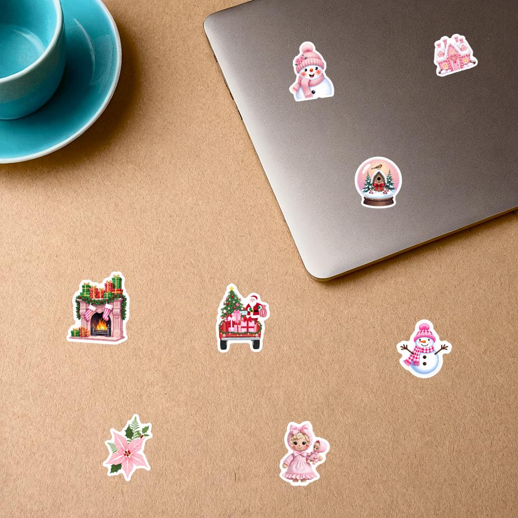 35pcs-50pcs Charming Gift Stickers Cartoon Winter Funny Stickers Sticker Pack For Guitar DIY Skateboard Laptop Luggage Decor