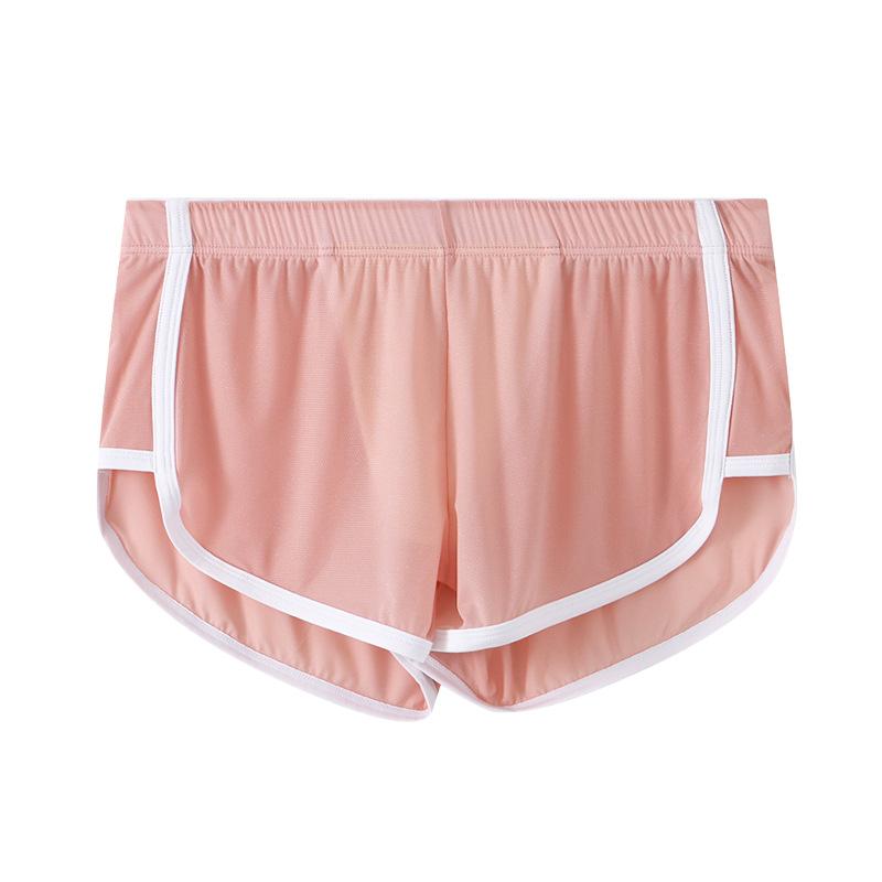 Men's Summer Ice Silk Ultra Thin Mesh Sports Loose Home Underwear