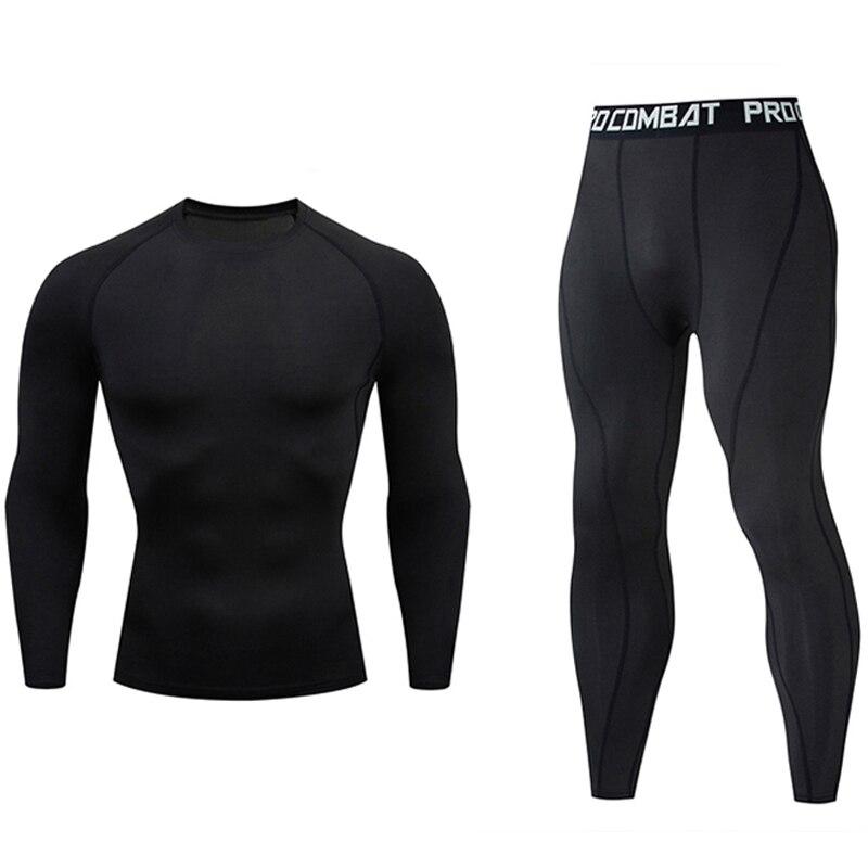 Men's Quick-drying Sportswear Fitness Clothing Tight Pants Two-piece Set