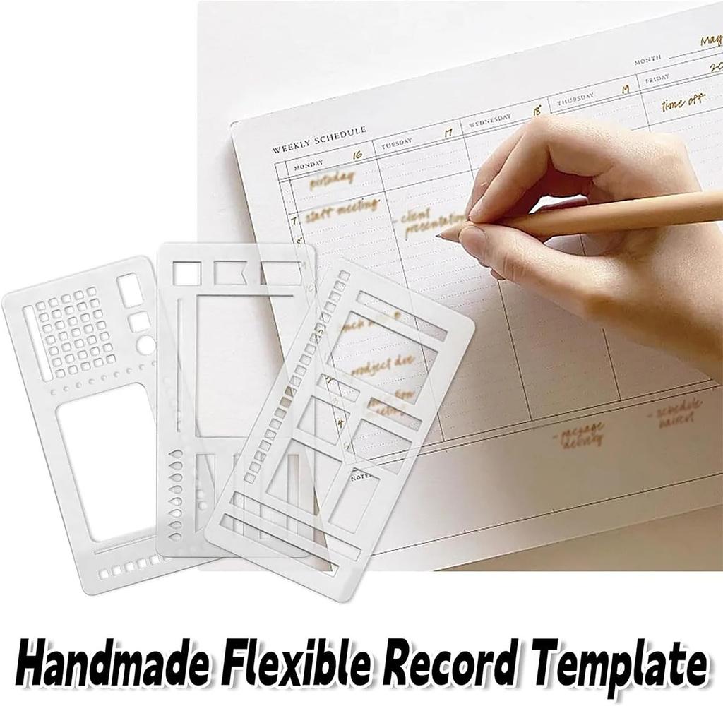 Handmade Flexible Record Template Flexible Ruler With Recording Templates