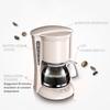 220V 6 Cup Tea Coffee Pot 0.65L Electric Drip Coffee Maker Household Coffee Machine