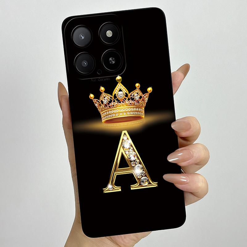 Casing For Honor X5b 2024 Phone Case Crown Letters Silicone Soft Full Protective Back Cover For HonorX5b X 5b+ Plus Coque Fundas