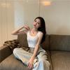 Welfare products with chest pads, versatile suspenders, short vest, women's outer wear, slim-fitting and thin bottom top, small vest.