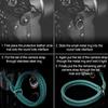 Camera Wrist Strap Paracord Camera Hand Strap Wrist Lanyard for DSLR or Mirrorless MID [Qiang Ni] - High-End Cameras, Black, (Turquoise)