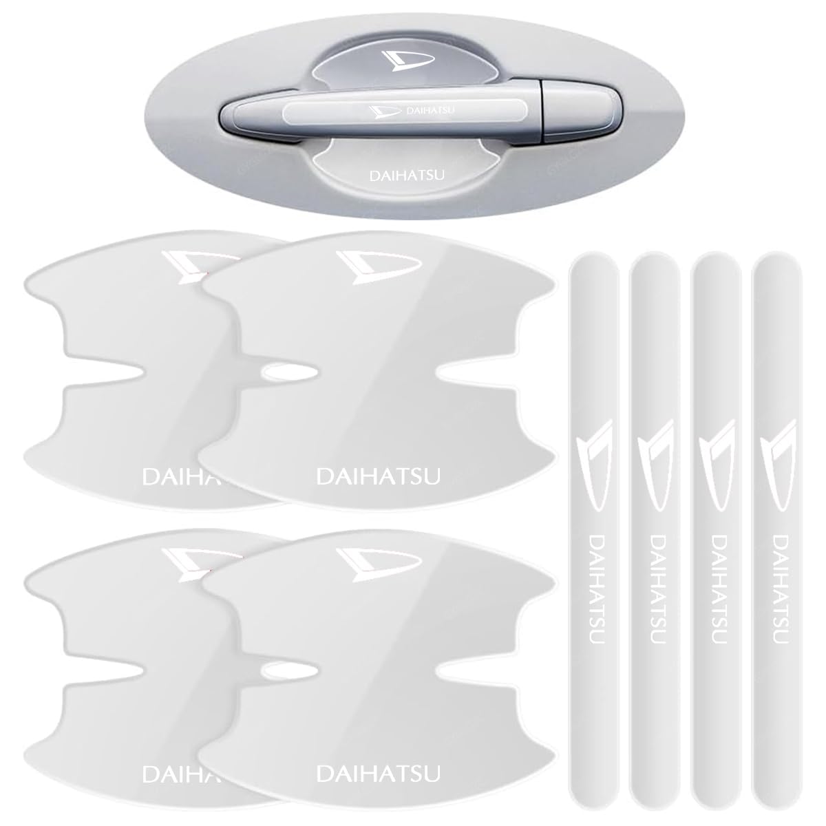 

Door Handle Compatible with All Daihatsu Door Knob Door Paint Scratch Protective Transparent Exterior Sticker Easy Set Protector, Series, Cover,