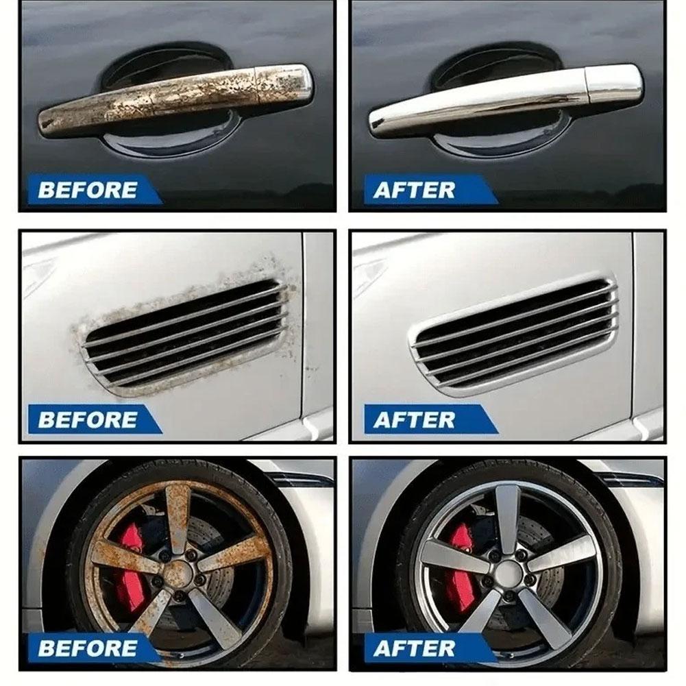 Car Rust Remover Auto Exhaust Pipe Rust Derusting Spray Quickly Car Wheel Hub Care Clean Metal Iron Prowder Stain Removal Agent