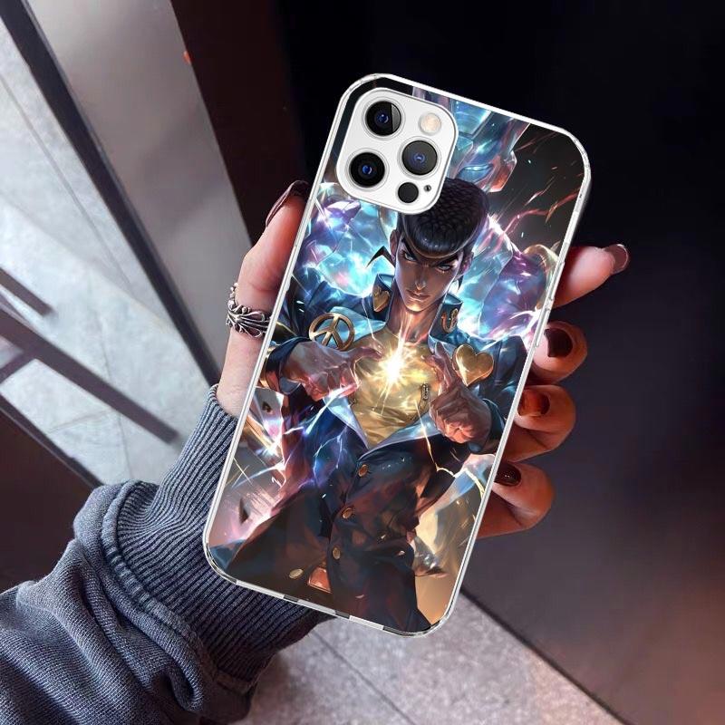 JoJo Adventure Higashikata Josuke Phone Case For iPhone 17 Air 16 15 Pro Max 14 Plus 13 Mini 12 11 Cover 7 8 SE Silicone Shell P