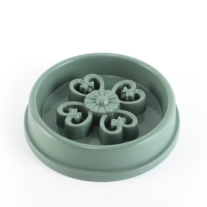 Anti-Choking Slow Feeder Bowl for Cats & Medium Dogs - Imitation Window Lattice Design Pet Bowl
