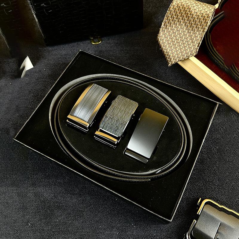 

elt gift box, single pack, multi-buckle set, men s automatic buckle belt belt buckle 3.8*100cm (can be customized)