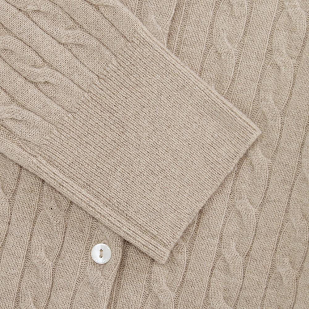 Lacoste Women's Cable Crew Neck Cardigan AF092E-55N02S