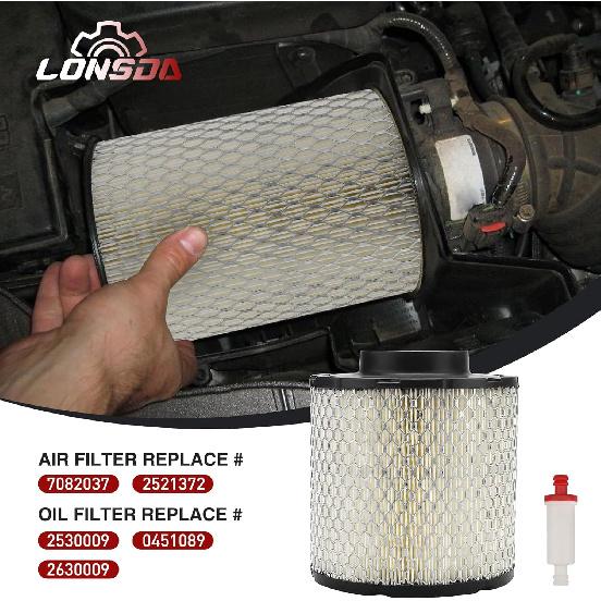 7082037 Air Filter For Polaris Ranger 570 500 570 SP 570 EFI 570 Crew ACE 325 500 570 Full Size Midsize Side By Side 2014 2015 2016 2017 2018