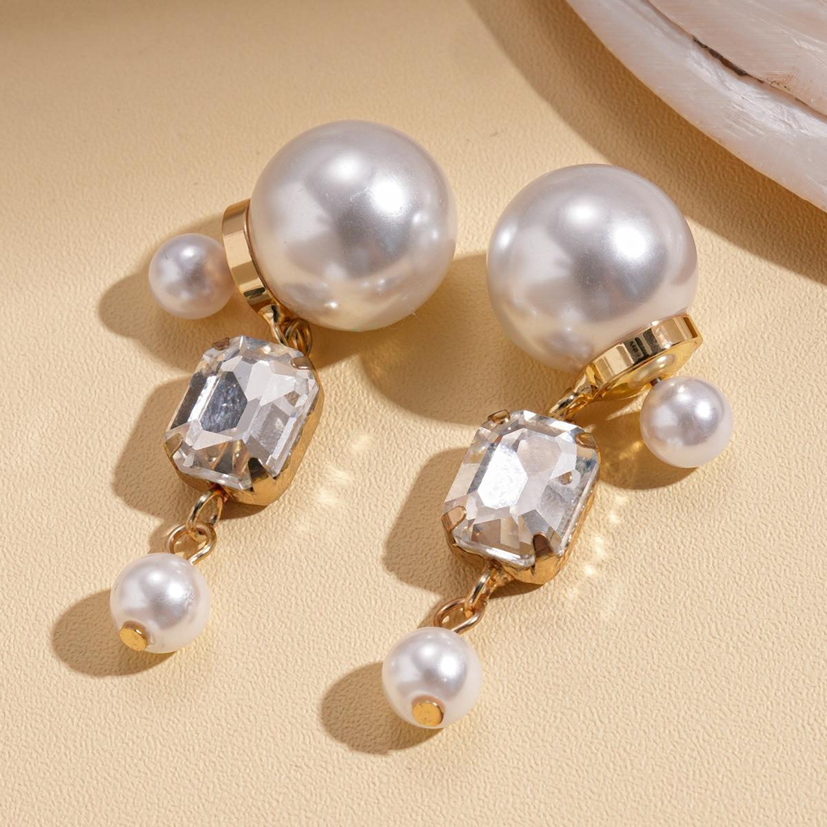 Многослойное ожерелье с бантом из имитации жемчуга и страз, барочная элегантность