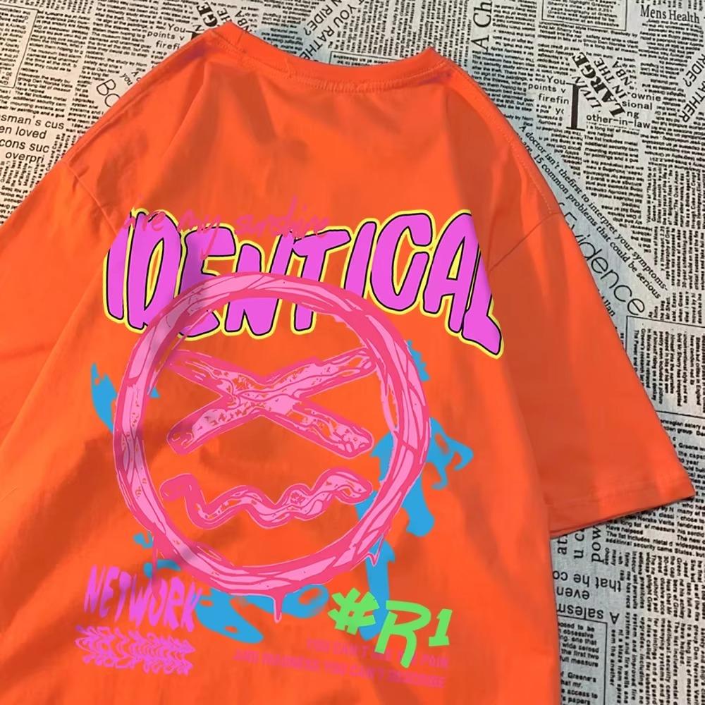 Identisches Netzwerk Ein lustiger Ausdruck T-Shirt Herren Sommer Baumwoll T-Shirt Rundhals T-Shirt Kleidung Persönlichkeit Lockeres T-Shirt Mode