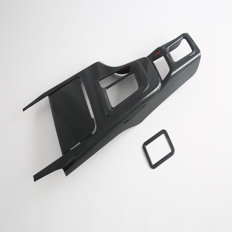 LHD RHD For Toyota Fortuner 2016- ABS Carbonfiber Center Conlose Front Storage Gear Box Shift Panle Interior Accessories