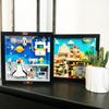 Snoopy Building Blocks Photo Frame Space Egypt Exploration Assembly Model Room Decoration Children'S Puzzle Toys Birthday Gifts
