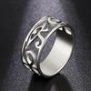 Teamer Egyptian Eye of Horus Ankh Cross Ring for Men Women Stainless Steel Vintage Finger Ring  Amulet Jewelry Valentine Gift