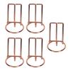 5PCS Cute Metal Cell Phone Stand Stable Ergonomic Perspective Portable Cell Phone Stand for Desk 