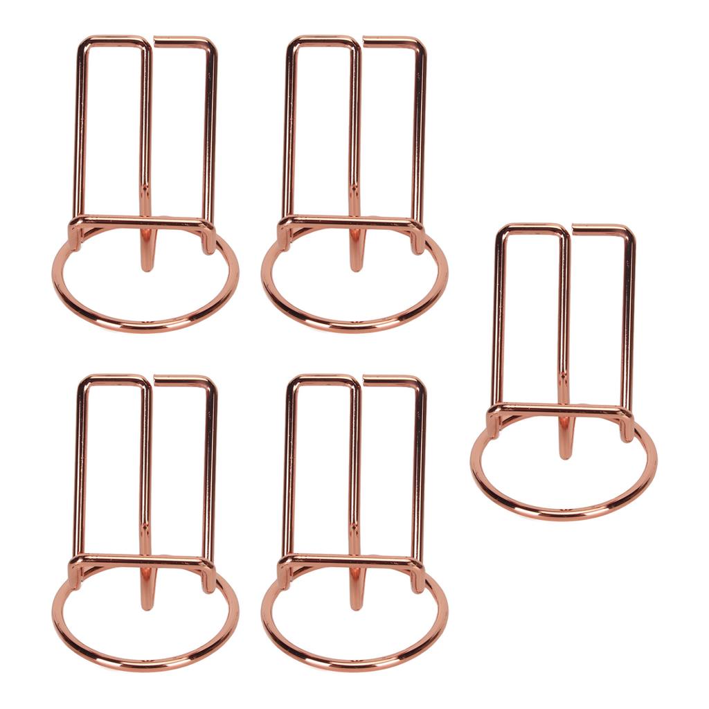 5PCS Cute Metal Cell Phone Stand Stable Ergonomic Perspective Portable Cell Phone Stand for Desk 