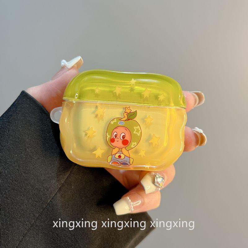 Korean Ins Cute Cartoon XINGX People Applicable to Airpodspro2 Generation 3 Generation Apple Protective Case Bluetooth Airpods4 Earphone Case