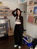 Women's Slim Fit Retro Color Block Long Sleeve T-Shirt