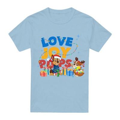 Mens Love And Joy Chase & Rubble Christmas T-Shirt
