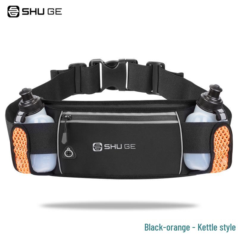 Unisex Sports Waist Bag with Dual Water Bottle Holders for Running, Hiking, and Outdoor Adventures