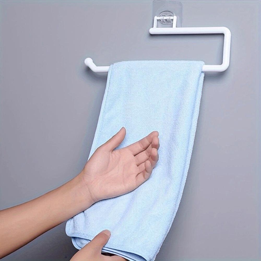 1Pcs Tissue Hanger Plastic Paper Roll Holder Wall Mounted Towel Storage Rack Organizer Shelf for Kitchen Bathroom