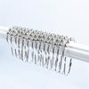 12pcs Rusts Resistant Stainless Steel Bath Curtain Hooks Rustproof 5 Beaded Shower Rod Hook Bathroom Accessories