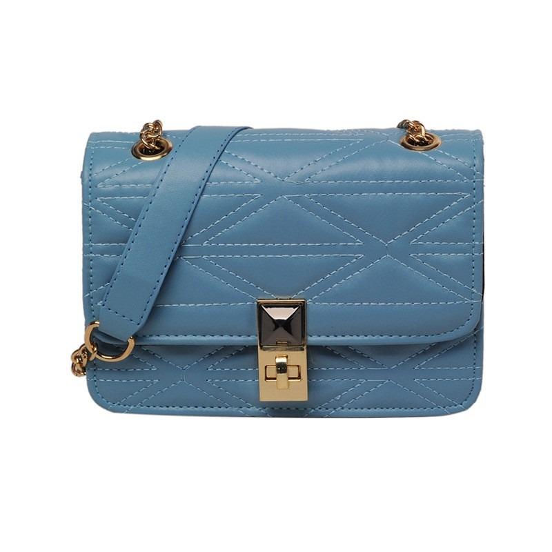Popular Textured Women's Bags Versatile New Trendy Single Shoulder Crossbody Small Square Bag Chain Fashionable Diamond Underarm Bag