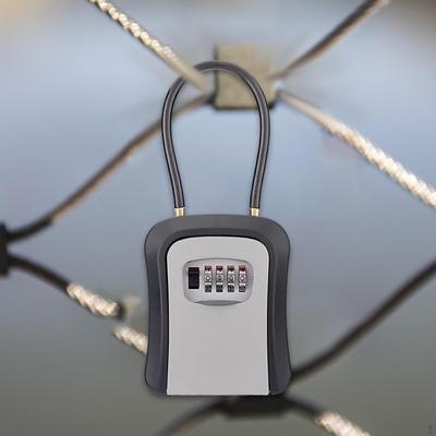 Cassetta portachiavi, codice di sicurezza ripristinabile con combinazione a 4 cifre, resistente alle intemperie, per casa, garage