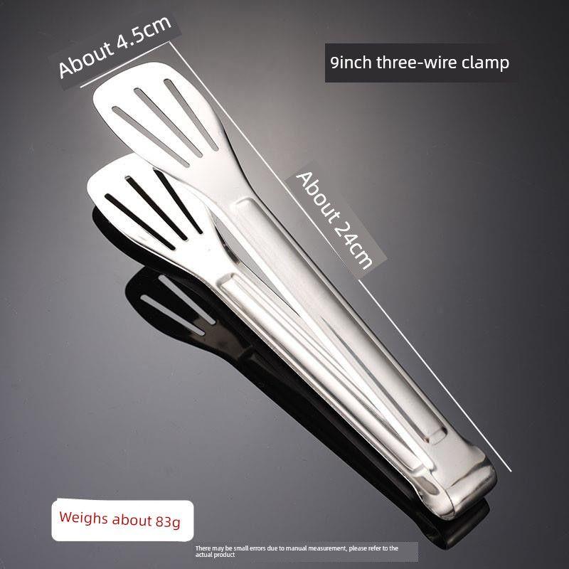 Stainless Steel Tongs, Food Tongs, Stainless Steel Food Clips, Bread Tongs, Barbecue Tongs, Bun and Steamed Bun Tongs, Extended Spicy Hot Pot Tongs