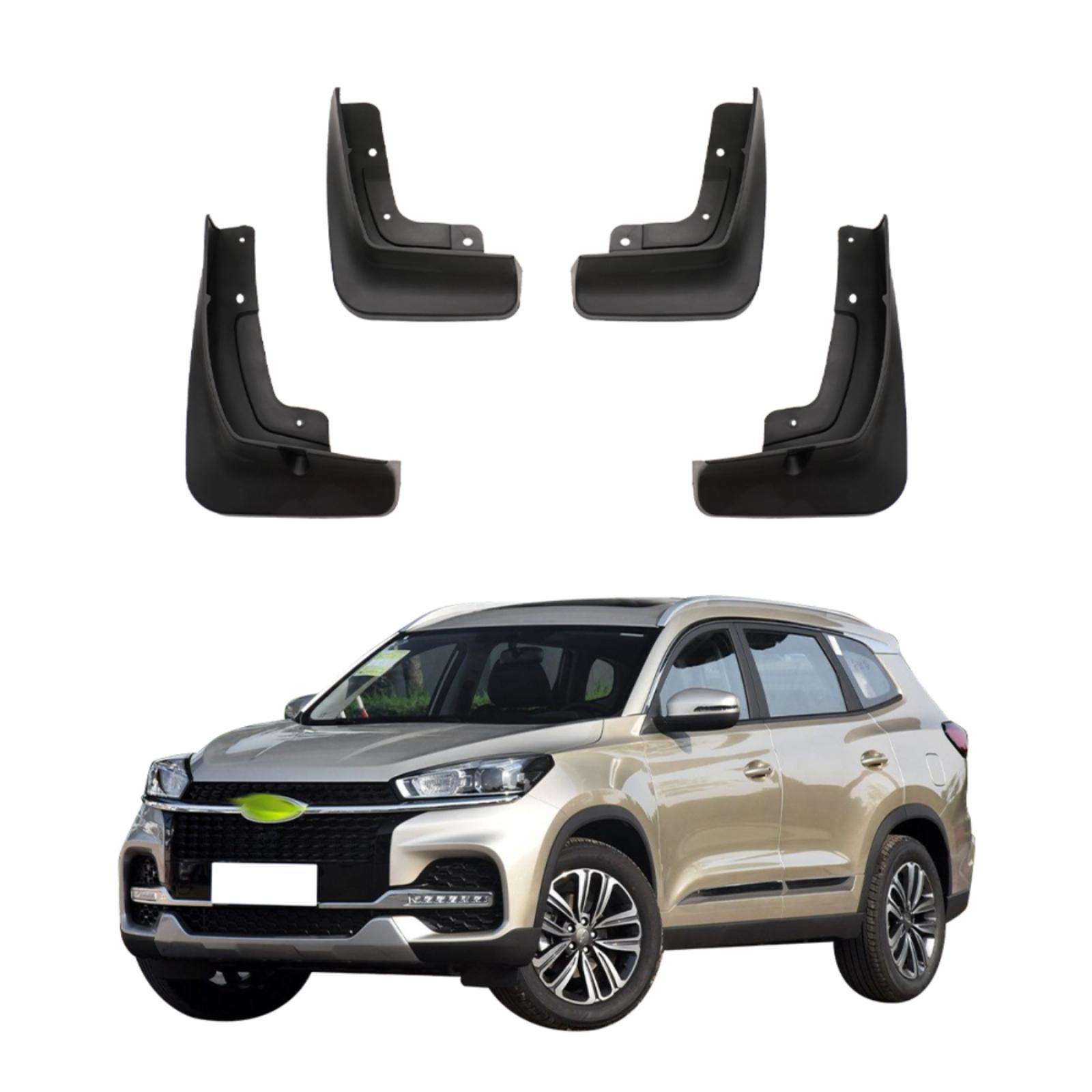 

4PCS Car Mud flaps Splash Guards Mudguards Car Mud Flaps Compatible with Chery Tiggo 8 2018 2019 2020 2021 QR-05 чорний