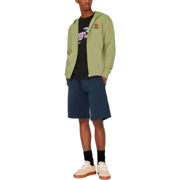 Kenzo Jackets Men's Grass Green Crew Neck Moderate Other FD55SW4424MF-61