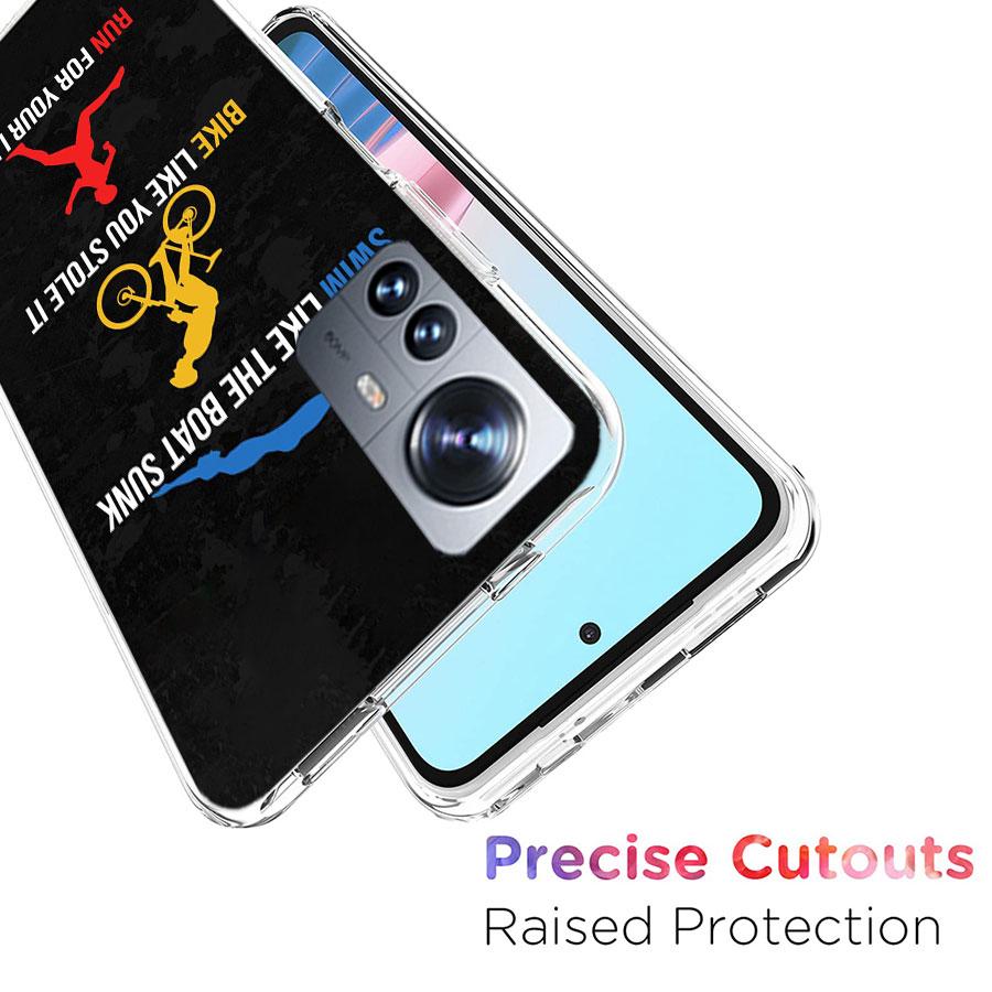 Triathlon Swim Bike Run Phone Case For Xiaomi Poco X3 NFC X4 GT M3 M4 M5 M5S X7 X6 X5 F6 Pro F5 F4 Mi F3 F2 Cover TPU Capa Coque
