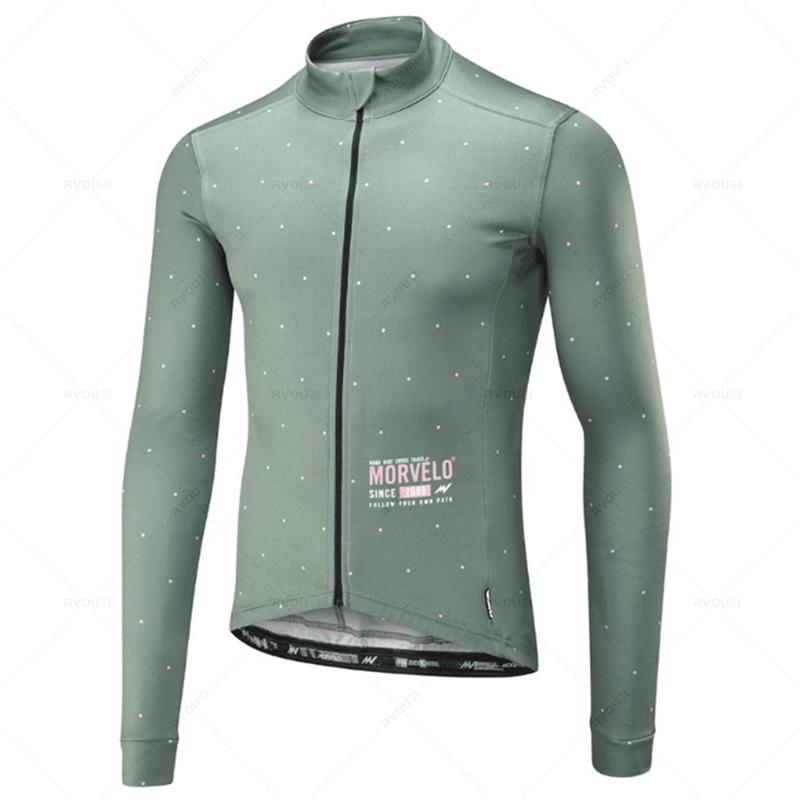 Morvelo Autumn T Men Long Sleeve Bike Clothing Uniform Maillot Ropa De Ciclismo Sports Bicycle Bib Pants 2026 Autumn Breathable Cycling Suit
