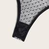 New Three-point Womens Lingerie Set Mesh Sling Sexy Suit High Waist Polka Dot Perspective Underwear Sexy Lingerie Babydoll