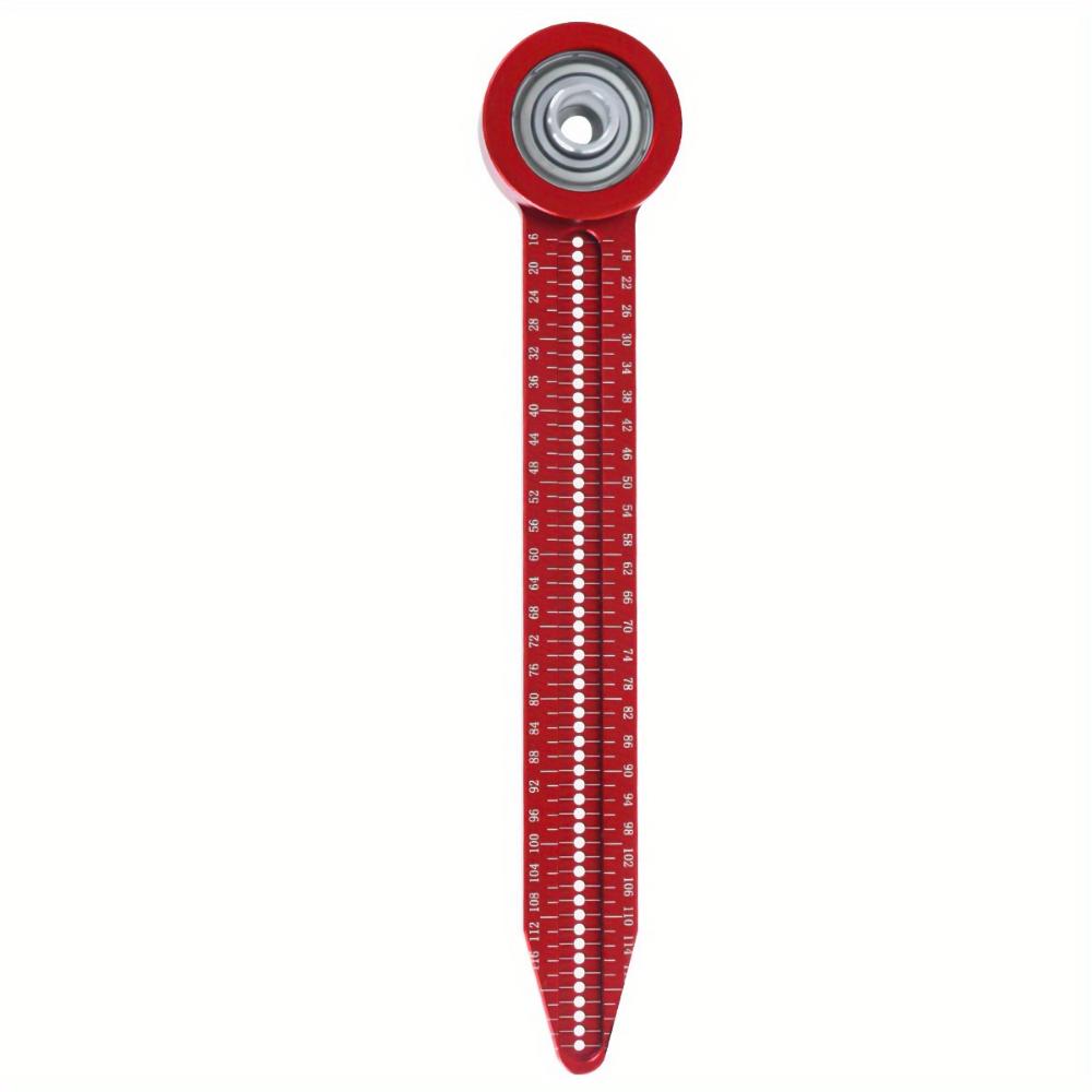 Woodworking Scribing Gauge with Pocket Clip Aluminum Woodworking Compass Chart Tool,High Precision Marking Measuring Ruler -Woodworking Scribing Gauge