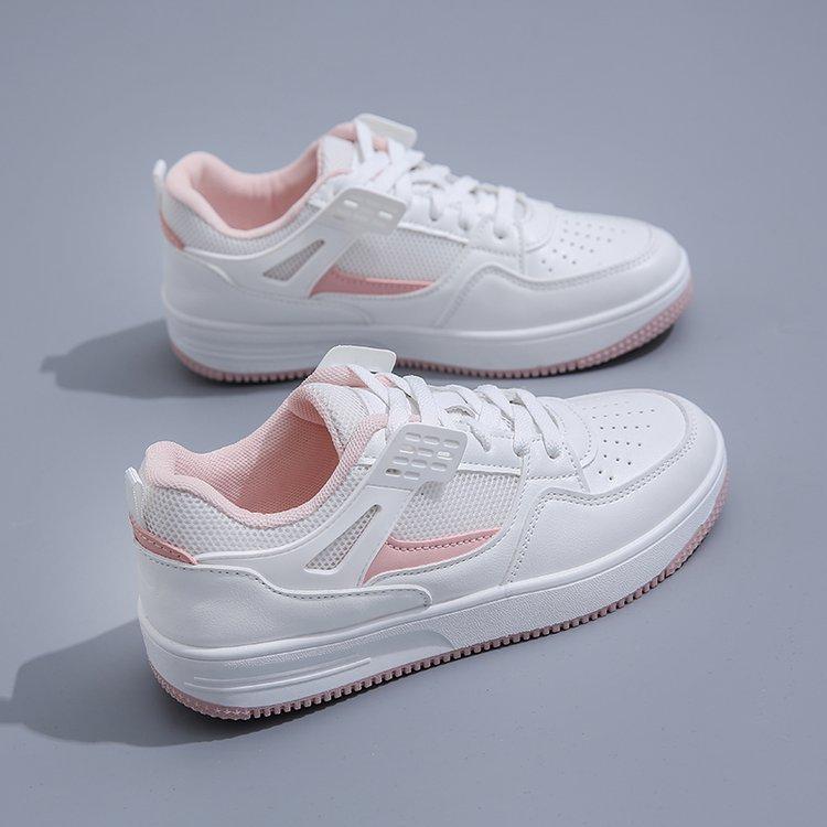 

Обувь женская сетчатая дышащая ультралегкая и тонкая кеды 2025 новая модная повседневная обувь стиль инс модные белые туфли женские 40 розовый