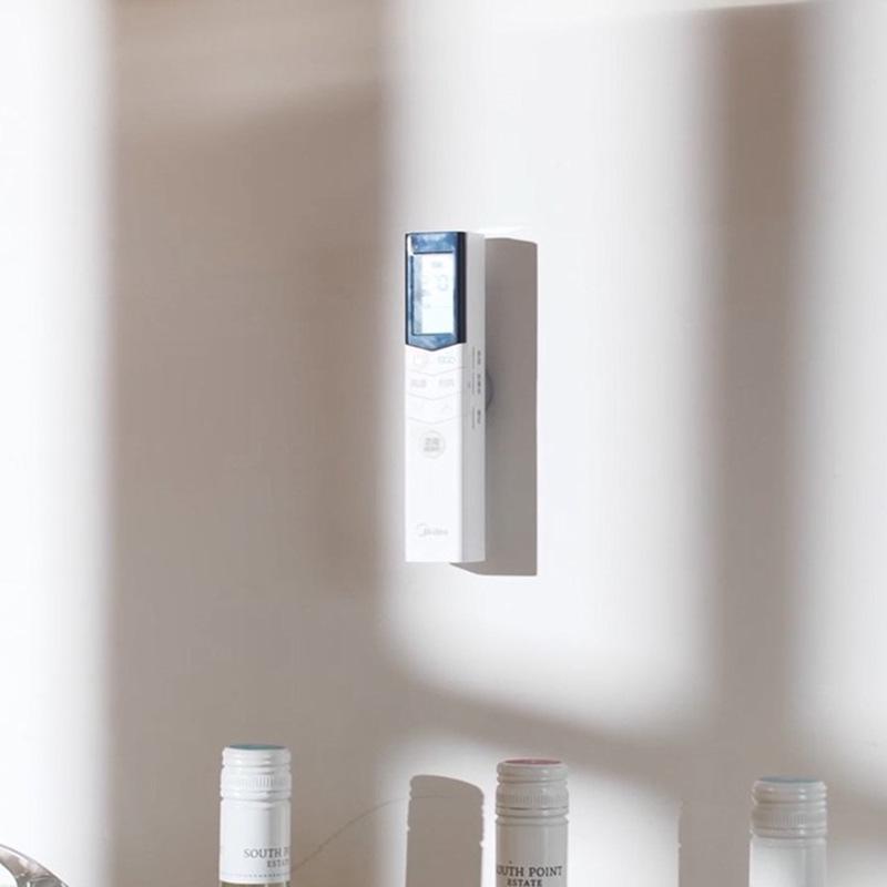 Round Magnetic Remote Control Power Strip Hook - Minimalist Adhesive Hook for Kitchen & Balcony.